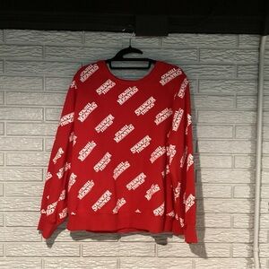 Stranger Things All Over Print Red Crewneck Sweatshirt 3X